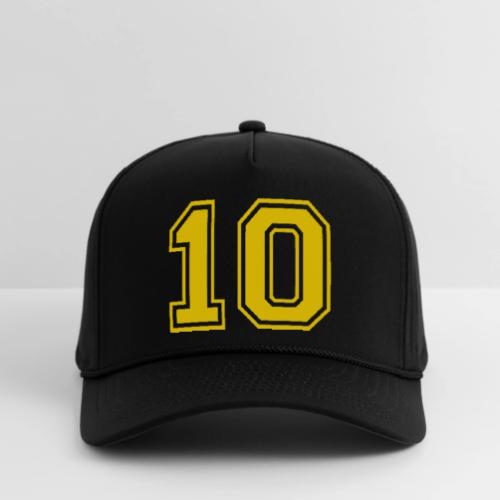 Number 10 in a classic athletic collegiate font - Rope Cap