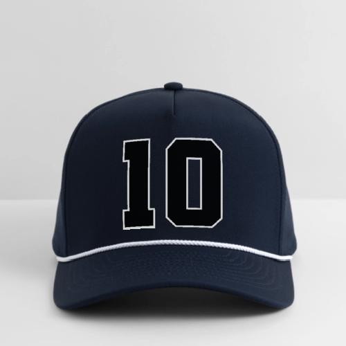 Varsity Number 10 Athletic Design - Rope Cap