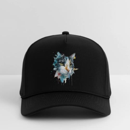 Watercolor cat face - Rope Cap