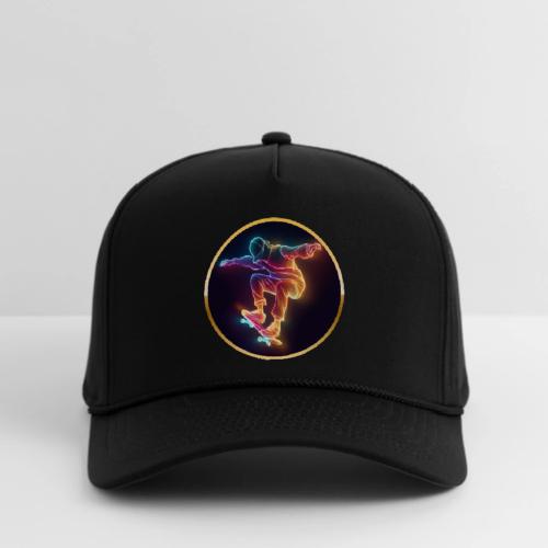 Skateboarding: Midnight Neon Skater - Rope Cap