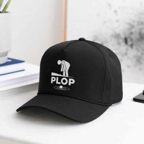 PLOP Water Hazard - Funny Ball in Water Quote - Rope Cap
