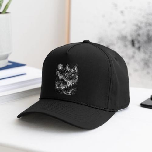 Vintage French Bulldog Moon Howling Tee - Rope Cap