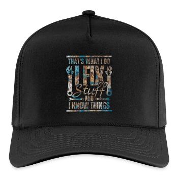 That's What I Do I Fix Stuff And I Know Thing - Rope Cap - black/black - Front
