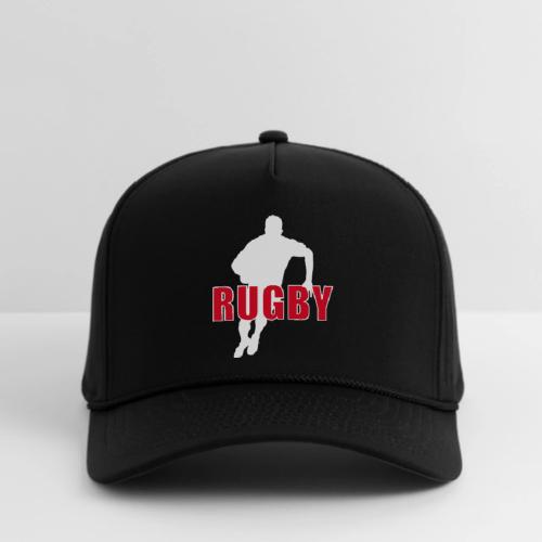 Bold Rugby Action Silhouette - Rope Cap