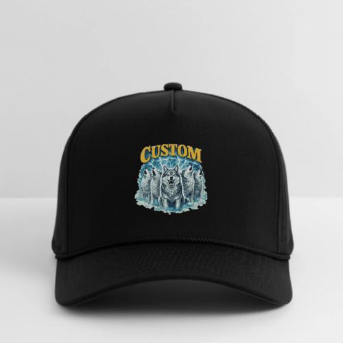 Custom Wolf Pack Howling Moon Vintage Wilderness - Rope Cap