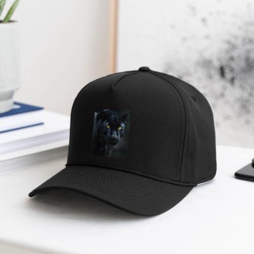 Black Panther Glowing Eyes Design - Rope Cap