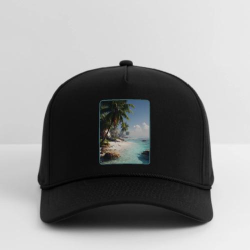 Tropical Beach Paradise Palm Design - Rope Cap