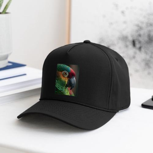 Colorful Parrot Close-Up Design - Rope Cap
