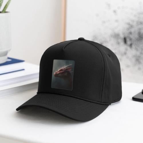 Red Dragon Fog Portrait Design - Rope Cap
