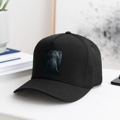 Shadow Elephant Intense Eyes Design - Rope Cap