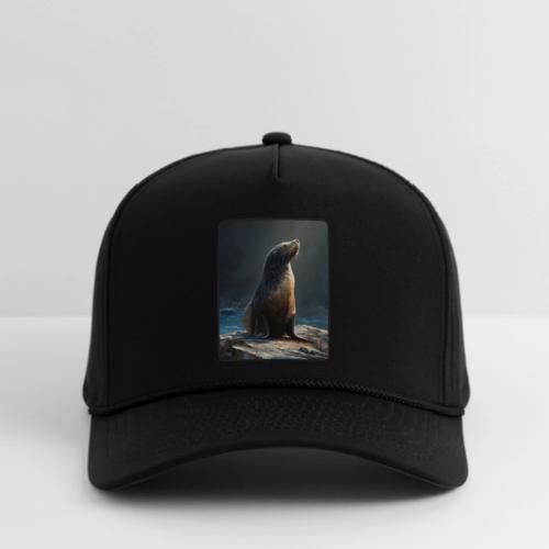 Fur Seal Artistic Shore Portrait Design - Rope Cap
