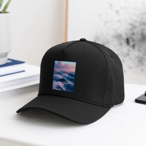 Dreamy Pastel Ocean Sunset Art - Rope Cap