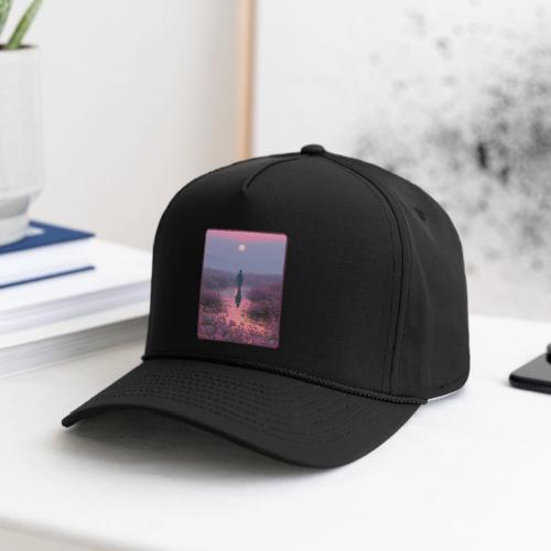 Ethereal Sunset Flower Field Art - Rope Cap