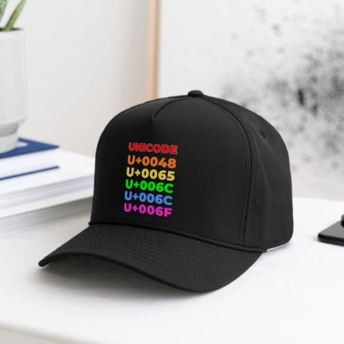 Hello, in unicode - Rope Cap