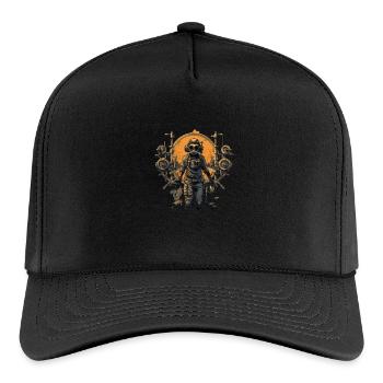 Retro-futuristic explorer - Rope Cap - black/black - Front