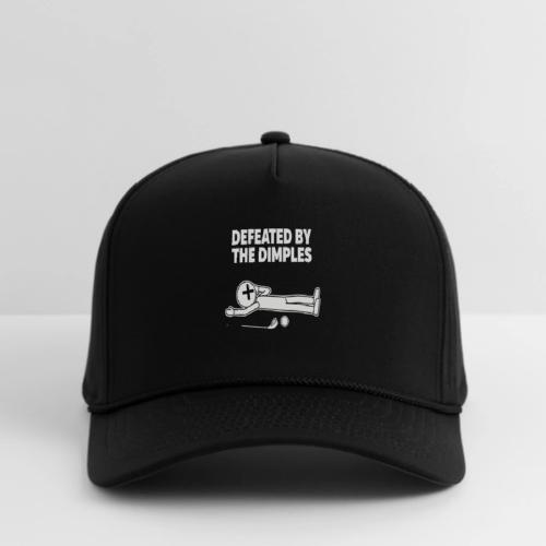 Defeated By The Dimples - Golf Humor Tee - Rope Cap