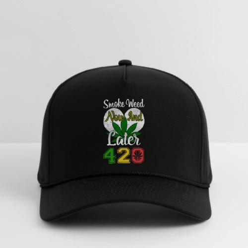 Funny 420 Always Smoking Weed Marijuana Design - Rope Cap