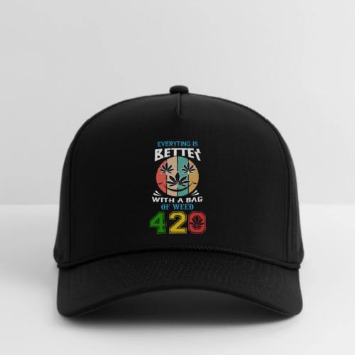 Comic 420 Better Herb Weed Marijuana Design - Rope Cap