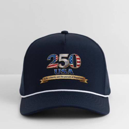 250 USA Liberty Banner - Rope Cap