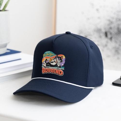 Sassy Cat Pride Pizza Retro Comic - Rope Cap