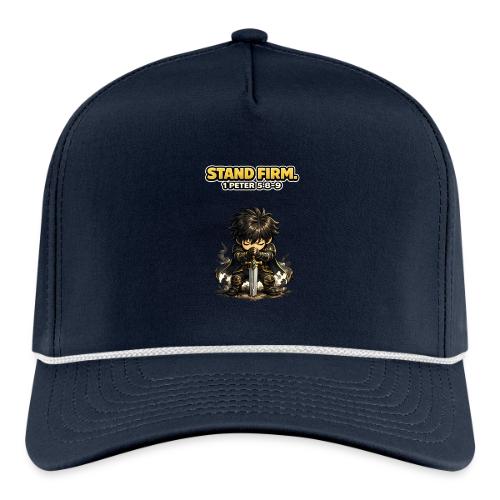 Stand Firm Chibi Warrior | 1 Peter 5:8-9 - Rope Cap