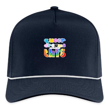 Queer dreams are made of this - Rope Cap - navy/white - Front