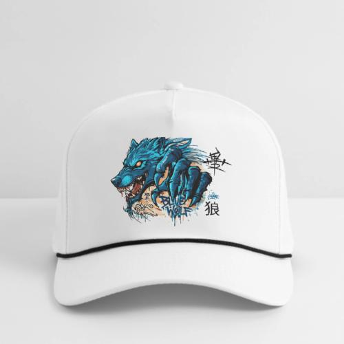 Blue Wolf Graffiti Street Art - Rope Cap