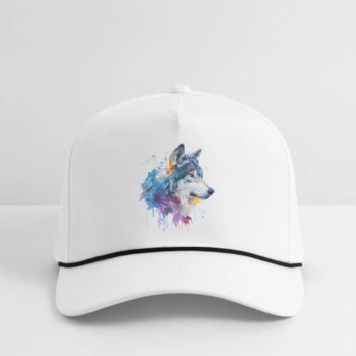 Splash-Art Wolf Head - Rope Cap