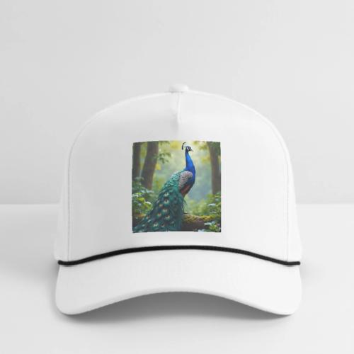 Majestic Peacock in Enchanted Forest - Rope Cap