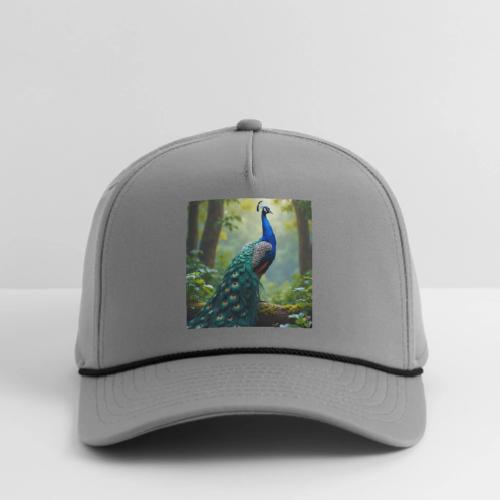 Majestic Peacock in Enchanted Forest - Rope Cap