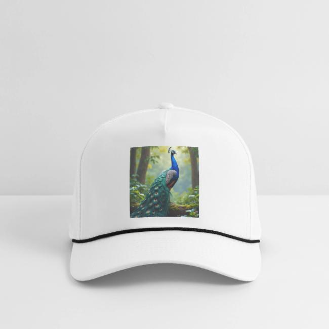Majestic Peacock in Enchanted Forest