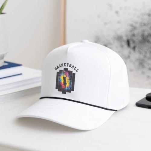 Basketball Slam Dunk Splash Design - Rope Cap