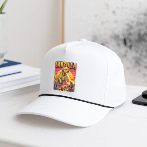 Labzilla Giant Yellow Labrador Monster Tee - Rope Cap