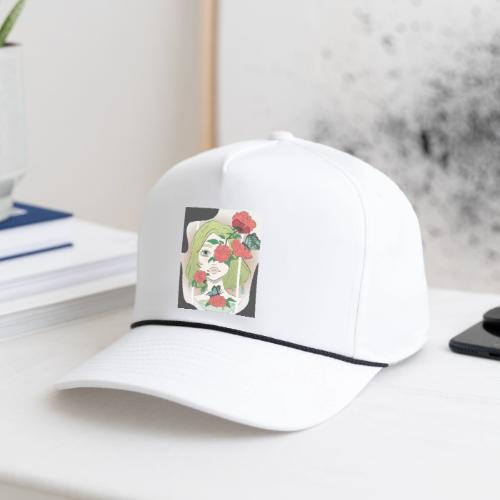Girl with Rose Vine - Rope Cap