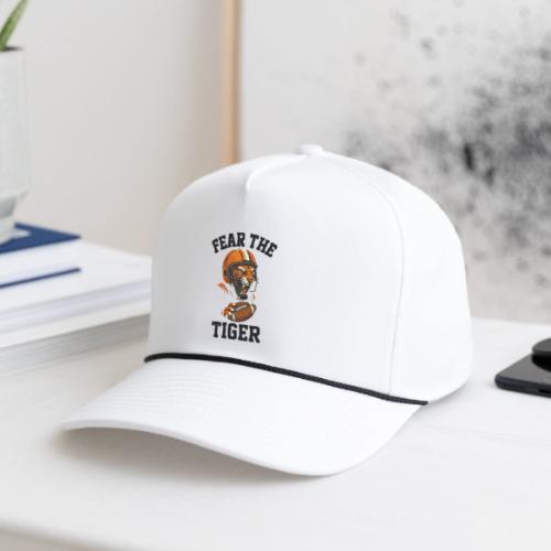 Fear The Tiger Football Helmet T-Shirt - Rope Cap