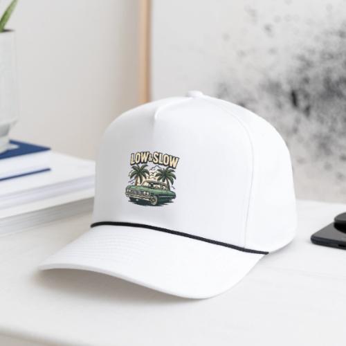 Classic Lowrider Car | Low & Slow Retro T-Shirt - Rope Cap