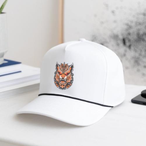 Tribal Demon Wolf Mask - Rope Cap