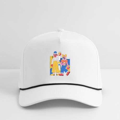 Bold Geometric Duo Pop Art - Rope Cap