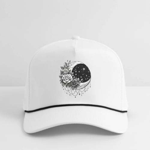 Crescent Moon Floral - Rope Cap