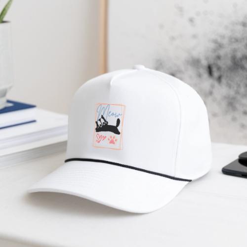 Meow Cat Paw Cute Kitty Lover Design - Rope Cap
