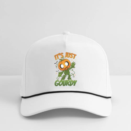 Cute Pumpkin Monster “It’s Just Gourdy” Funny - Rope Cap