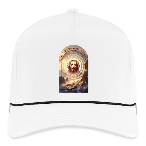 Easter He Is Risen Sacred Face T Shirt, wife Gift - Rope Cap