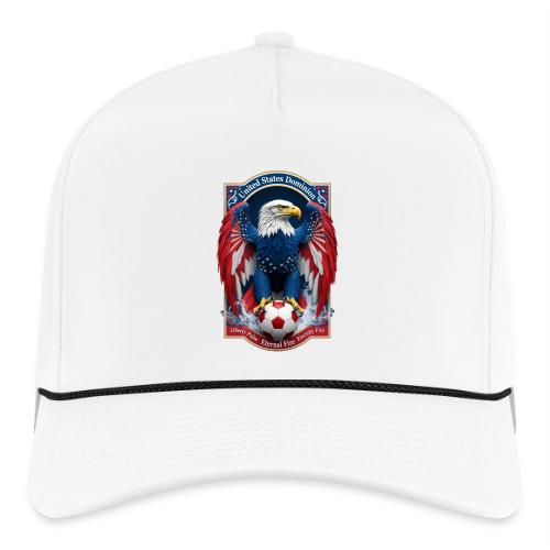 USA Eagle Emblem T Shirt, USA Soccer Pride Gift - Rope Cap