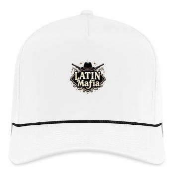 Latin Mafia Retro Design - Rope Cap - white/black - Front
