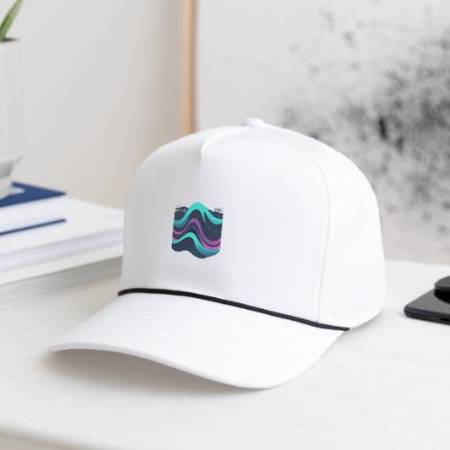 Abstract Wavy Ocean Pattern - Rope Cap