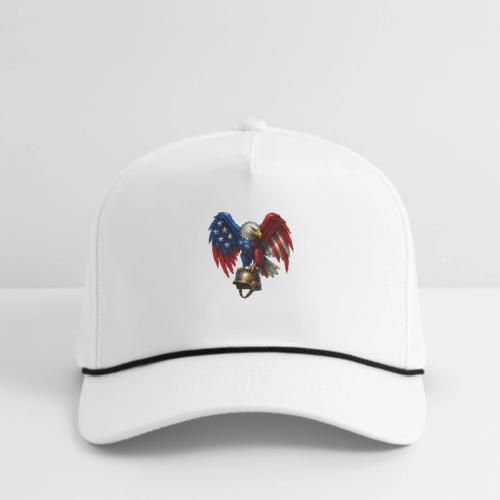 American Flag Bald Eagle - Helmet - Rope Cap