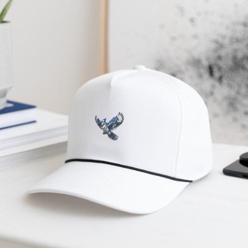 Silver Blue Jay in Flight - Rope Cap