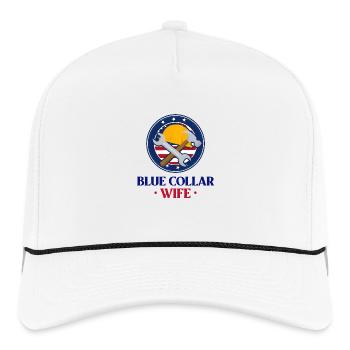 Blue Collar Wife - Rope Cap - white/black - Front