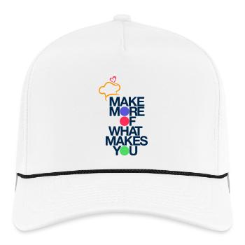 Make More of What Makes You - Rope Cap - white/black - Front