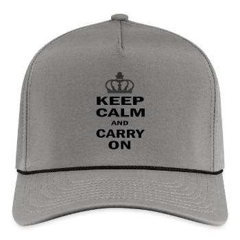 Gardez votre calme et continuez vos citations motivantes Design - Casquette Wrightson - anthracite/noir - Devant